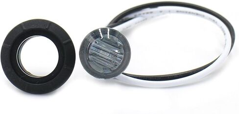 (عبوة من 50) ضوء كهرماني Madcatz (عدسة مدخنة) 3/4 بوصة من جانب الرصاصة LED أضواء مقطورة مؤشر التخليص 12 فولت تيار مستمر in Kuwait