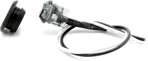 (عبوة من 50) ضوء كهرماني Madcatz (عدسة مدخنة) 3/4 بوصة من جانب الرصاصة LED أضواء مقطورة مؤشر التخليص 12 فولت تيار مستمر in Kuwait