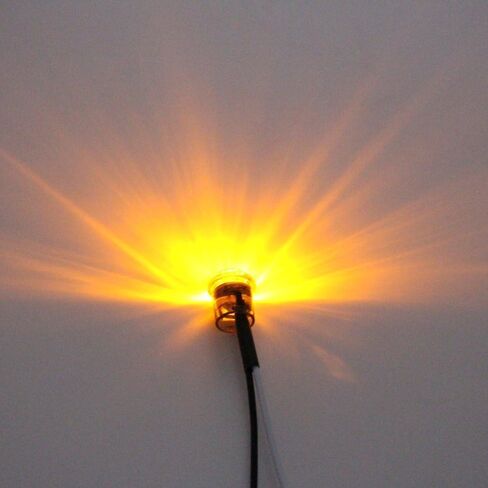 (عبوة من 50) ضوء كهرماني Madcatz (عدسة مدخنة) 3/4 بوصة من جانب الرصاصة LED أضواء مقطورة مؤشر التخليص 12 فولت تيار مستمر in Kuwait