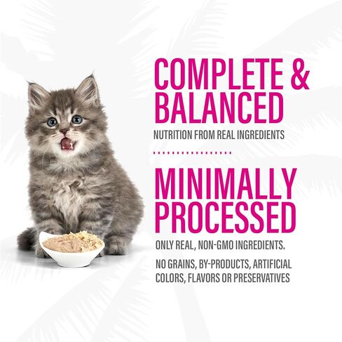 Tiki Cat Baby Pate, Wet Cat Food, Chicken, Duck & Duck Liver, 2.4 oz. Cans (Pack of 12) in Saudi Arabia