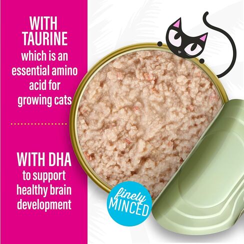 تيكي كات بيبي بات، طعام القطط الرطب، الدجاج، البط وكبد البط، 2.4 أونصة. علب (عبوة من 12) in Kuwait