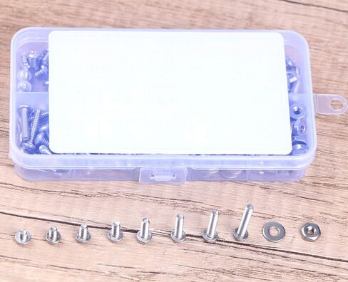 #6-32 UNC Bolts Nuts and Washer Assortment Kit, 260Pcs Phillips Pan Head Screws Bolt Nut Flat Washers 304 Stainless Steel Machine Screws Assortment Kit in Saudi Arabia