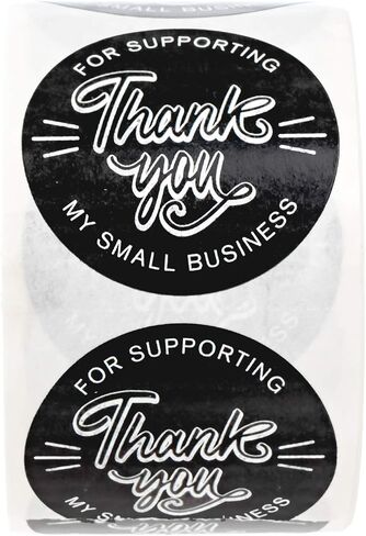 Elegant Watercolor Greenery Thank You for Your Business Stickers / 1.5" Small Business Labels / 500 Botanical Boutique Stickers in Saudi Arabia