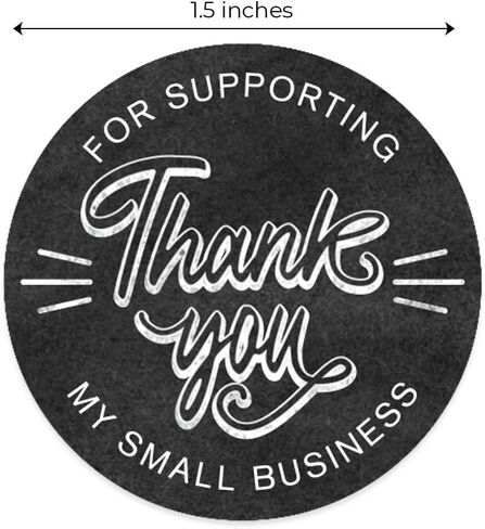 Elegant Watercolor Greenery Thank You for Your Business Stickers / 1.5" Small Business Labels / 500 Botanical Boutique Stickers in Saudi Arabia
