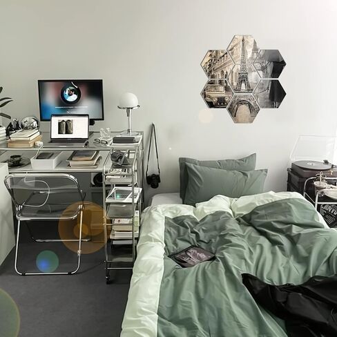 ديكور غرفة باريس الكلاسيكي من HK Studio - ديكور برج إيفل الكلاسيكي لغرفة المراهقين، 10 × 11 بوصة، حزمة 7 in Saudi Arabia