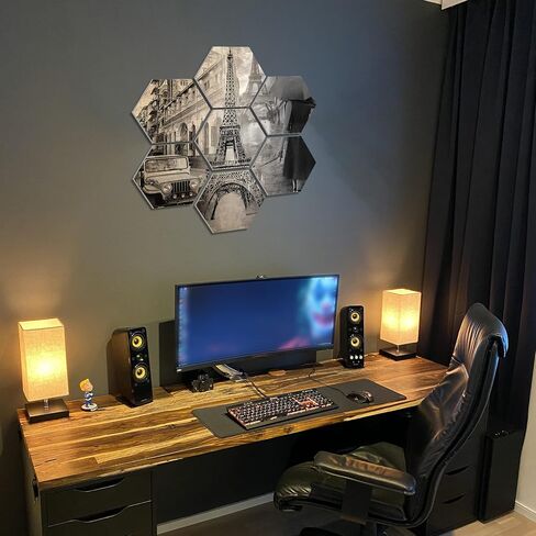 ديكور غرفة باريس الكلاسيكي من HK Studio - ديكور برج إيفل الكلاسيكي لغرفة المراهقين، 10 × 11 بوصة، حزمة 7 in Saudi Arabia