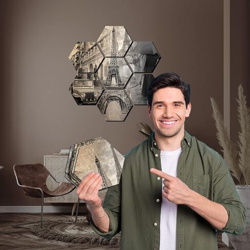 ديكور غرفة باريس الكلاسيكي من HK Studio - ديكور برج إيفل الكلاسيكي لغرفة المراهقين، 10 × 11 بوصة، حزمة 7 in Saudi Arabia
