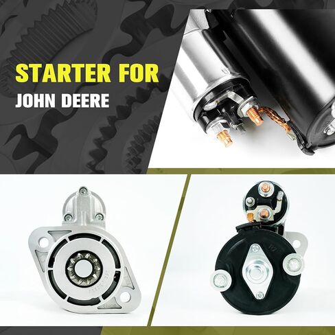 Starter Compatible with John Deere Tractor/Tractors-Utility 5045D 5045E 5055D 5055E 5065E 5075E, 12V CW 10 Teeth Starter, Replace# RE533976, BF002G20658, F-002-G20-658 in Saudi Arabia
