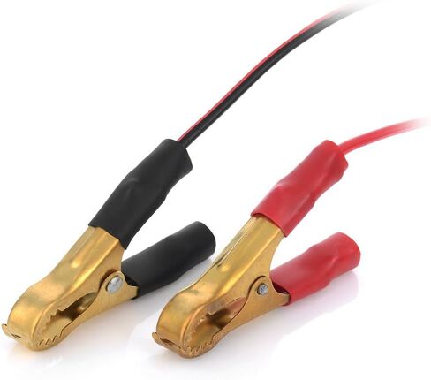 Jtron 7FT/2m 14AWG 20-25A 12V 24V أنثى مقبس ولاعة السجائر في السيارة إلى بطارية التمساح النحاس النقي موصل مقاطع التمساح، كابل شحن تمديد بمشبك بطارية السيارة in Kuwait