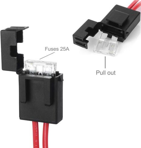 Jtron 7FT/2m 14AWG 20-25A 12V 24V أنثى مقبس ولاعة السجائر في السيارة إلى بطارية التمساح النحاس النقي موصل مقاطع التمساح، كابل شحن تمديد بمشبك بطارية السيارة in Kuwait