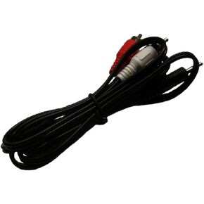 UPBRIGHT 3.5mm AUX in Cable to AV 2-RCA Audio/Video Cord Compatible with X Rocker 51092 51259 51274 51277 51231 51302 51303 51396 51418 51451 51453 51468 51469 51474 51476 51491 51498 Gaming Chair