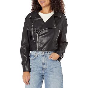 [BLANKNYC] Womens Vegan Leather Moto Jacket