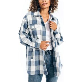 Nautica Women's Buffalo Plaid Shirt Jacket