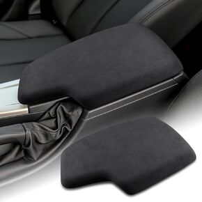 Alcantara Style for BMW F30 2013 2014 2015 2016 2017 2018 2019 Car Center Armrest Cover Interior Trim Protection Decal Accessories Black