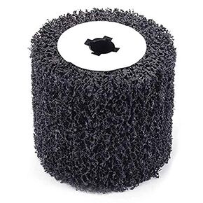 Poly Strip Abrasive Drawing Wheel,Clean & descale welds,Paint Rust and Oxidation Wheel Remover Wheel, Polisher Sander Wire Draw for Hand held Polishing Machine (110x100x19mm)