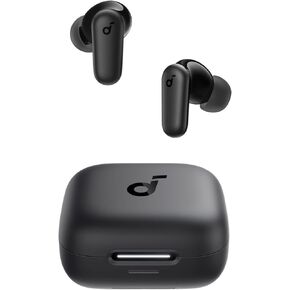 Soundcore P30i by Anker Noise Cancelling Earbuds, Strong and Smart Noise Cancelling, Powerful Bass, 45H Playtime, 2-in-1 Case and Phone Stand, IP54, Wireless Earbuds, Bluetooth 5.4 (Black)
