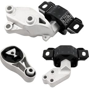 JDMON 3Pcs Engine Motor Mount & Transmission Mount Kit Replacement for 2008-2015 Smart Fortwo L3 1.0L Compatible with A70015 / A70016 / A70017 / 1322200148 / 1322200048 / 1322200248