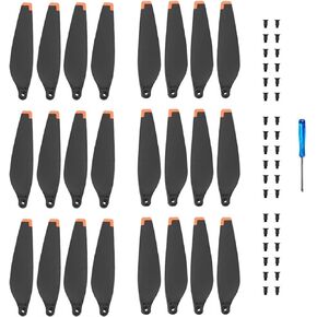 24pcs Low Noise Upgraded Multi-Color Propellers for DJI Mini 3 Pro/Mini 4 Pro(Yellow and White Blades, Upgrades Propellers)