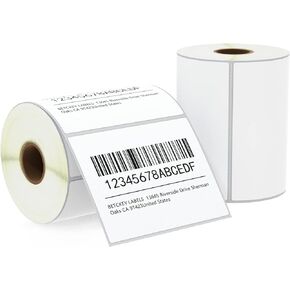 BETCKEY - 4" x 3" (102 mm x 76 mm) Shipping & Multipurpose Labels Compatible with Zebra & Rollo Label Printer,Premium Adhesive & Perforated [2 Rolls, 1000 Labels]