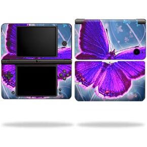 MightySkins Skin Compatible with Nintendo DSi XL wrap Sticker Skins Violet Butterfly