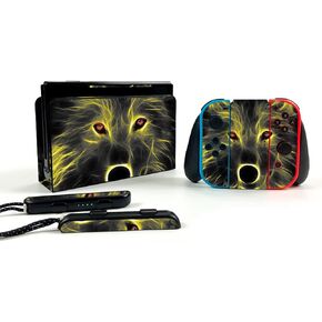 MightySkins Skin Compatible with Nintendo Switch OLED - Cat | Protective, Durable, and Unique Vinyl Decal wrap Cover | Easy to Apply, Remove, and Change Styles | Made in The USA