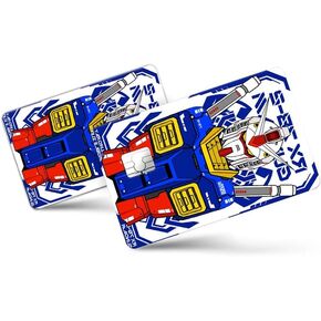 2 قطعة بطاقة RX78 الجلد | النقل، بطاقة المفتاح، بطاقة الخصم، ملصق بطاقة الائتمان | تغطية وتخصيص البطاقة المصرفية | لا يوجد فقاعات، غطاء بطاقة نحيف ومقاوم للماء in Kuwait