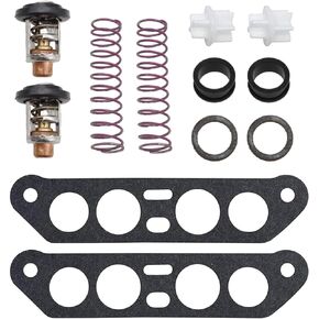 434841 Thermostat Kit for Johnson Evinrude V4 Crossflow Outboard Engines 65 80 Jet 85-140 HP Sierra 18-3673