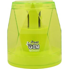 Westcott iPoint® GEM Battery Pencil Sharpener, Purple (00576)