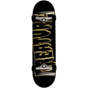 Creature Logo Outline Complete Skateboard Black/Gold 8.25" x 31.5"