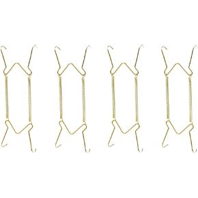 Hillman 122048 Plate Hangers 5-1/2"-8" with Tip Protectors, Sold as 4 Pack