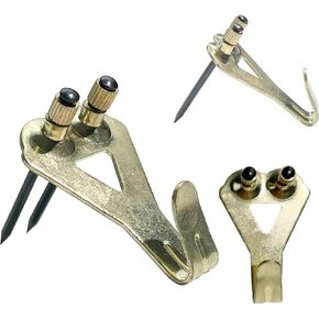 Picture Frame Hooks Supports Up to 50 lbs - 20Pack with Nails Picture Hanging Hooks for Drywall - Mirror Hanging Hardware，Plaster Wall Picture Hangers，Picture Hooks for Hanging with Nails on Drywall
