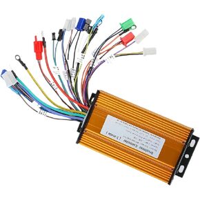 Ebike Brushless Controller, 48V/64V/72V Brushless Motor Controller 3 Mode Metal 1000W-1500W Motor Brushless Controller High Power Universal Brushless DC Motor Controller for Ebike & Scooter