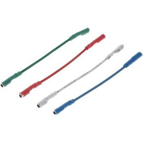 4PCS Universal Silver Leads Wires Header Wire Cable 40mm for 1.2-1.3mm Pins Turntable Phono Headshell Tonearm