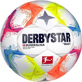 Derbystar Brillant APS Bundesliga 22/23 Official Match Soccer Ball, Multicolor, Size 5