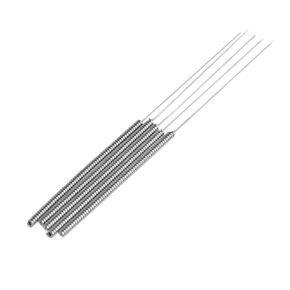 5-Pack 0.2mm Needle Drill Bits, MUXSAM 3D Printer Nozzle Cleaning Kit, Stainless Steel Nozzle Cleaning Tool Kit for 3D Printer Extruder
