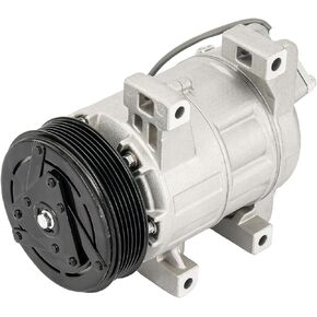 KAX Air Conditioner AC Compressor with Clutch, 97664 replacement for Nissan Altima 2007 2013-2018 2.5L, Rogue 2014-2020 2.5L, VCS-14EC Style (Not DKS17D), w/Two Plugs