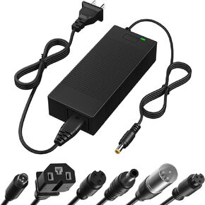 Replacement Charger for 42V/36V Electric Scooter Hoverboard Ebike Lithium Battery, Scooter Charger for Gotrax, Jetson, Swagtron, Brid, Segway, Razor, Sisigad, Xiaomi and More