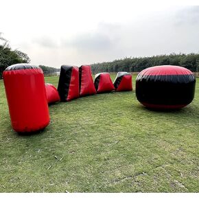 9 Pieces Inflatable Paintball Air Bunker for CS Archery Tag Shooting Game