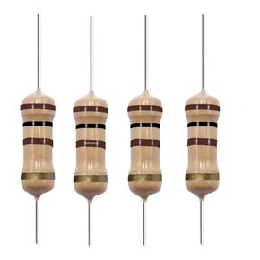 100 Ohm Carbon Film Single Fixed Resistor 1/2 W (0.5 Watts) 5% Tolerance, (100 R, 100 ohm, 100 Ω) Resistor (40 Pack)