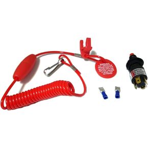 ITACO Boat Motor Emergency Stop Switch Lanyard w/Hook For Suzuki Outboard 37830-89E02 37830-89E01 92D11 92D10 2/4 stroke Engine