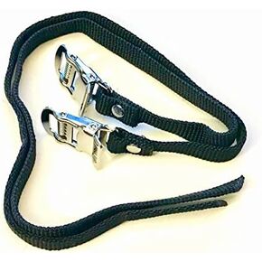 (Pair) Indore Bikes Pedal Straps | (7/16" W x 17-5/8" L) Aftermarket Replacement Foot Pedal Straps for Indore Exercise Stationary Bike/Bicycle Cycle (LeMond, Startrac, Matrix)