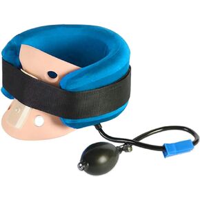Premium Pneumatic Cervical Traction Collar – Inflatable Neck Traction Device for Pain Relief, Stretch and Decompress Neck Muscles