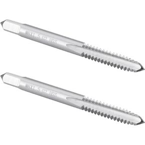 Burkit 2pcs M6 X 1.5 Thread Tap Right Hand, HSS M6 x 1.5 Straight Fluted Machine Tap