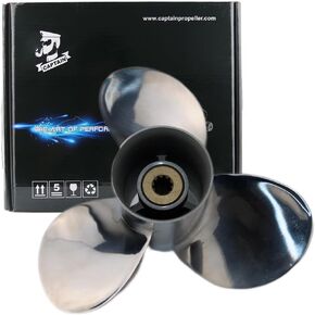 Boatman Boat Stainless Propeller 9 1/4x10 Fit Suzuki Outboard Engine DT DF 9.9HP 15HP 20HP 10 Spline OEM SS9-1400-010