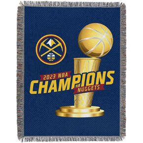 بطانية منسوجة منسوجة من Northwest NBA Denver Nuggets 2023 NBA Champions، مقاس 48 بوصة × 60 بوصة، Conquer