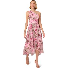 Adrianna Papell Women's Printed High-Low Dress