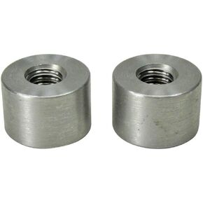 5/16"-18 Short Straight Threaded Steel Bungs - Quantity of 2 - Made in The USA - Fabrication Parts DIY Motorcycle Chopper Bobber Cafe Racer Builder