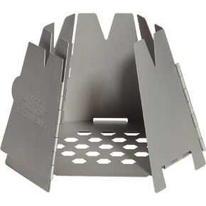Vargo Hexagon Backpacking Wood Stove - Stainless Steel Camping Stove for Outdoor Cooking and Survival