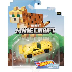 Hot Wheels 2020 Minecraft Gaming 1/64 Character Cars -Ocelot Vehicle (7/7)