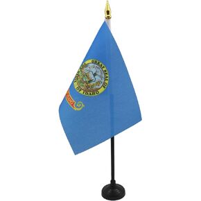 AZ FLAG Idaho Table Flag 4'' x 6'' - US State of Idaho Desk Flag 15 x 10 cm - Golden Spear top